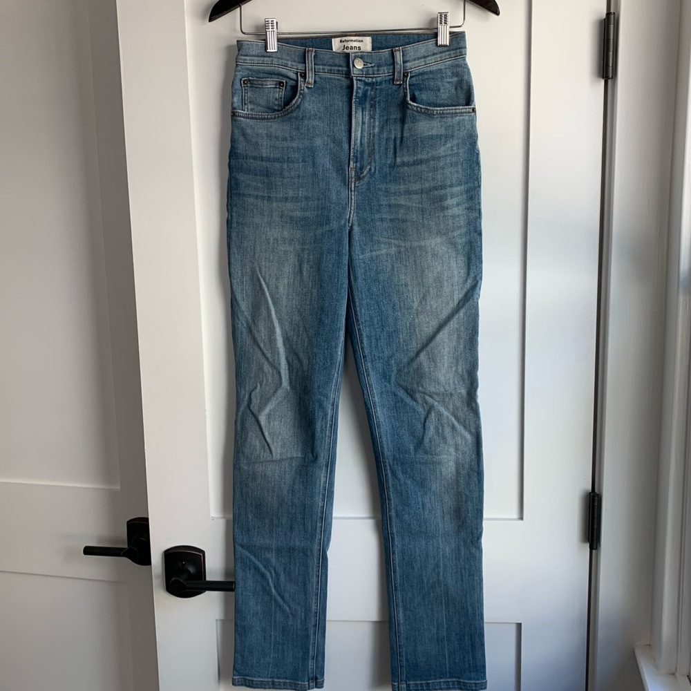 REFORMATION Audrey high straight jean